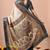 Women's off white kalakmkari print cotton silk blend saree with unstitched piece