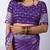 Women's blue zari woven stripes cotton silk blend saree with unstitched piece
