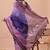 Women's purple floral print cotton blend saree with unstitched piece