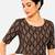Brown printed inner cotton lining side (smocked) stretchable top readymade saree blouse