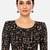 Black kalamkari printed inner cotton lining side (smocked) stretchable top readymade saree blouse