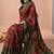 Women's red patola viscose cotton saree with unstitched piece