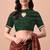 Women's red patola viscose cotton saree with unstitched piece