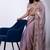Women's lavender embellished soft silk blend saree with unstitched piece