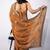 Women's orange embellished soft silk blend saree with unstitched piece