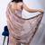 Women's lavender embellished soft silk blend saree with unstitched piece