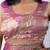 Women's pink embellished soft silk blend saree with unstitched piece