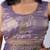 Women's lavender embellished soft silk blend saree with unstitched piece