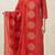 red bandhani print cotton straight kurta set