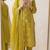 neon embroidered cambric cotton straight kurta set