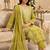 neon embroidered cambric cotton straight kurta set