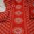 red bandhani print cotton straight kurta set