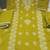 neon embroidered cambric cotton straight kurta set