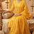 yellow bandhani print cotton straight kurta set