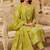green bandhani print cotton straight kurta set