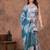 grey digital abstract printed muslin sharara suit set with shibori dupatta
