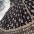 black cotton angrakha anarkali kurta set