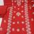 red embroidered cambric cotton straight kurta set