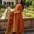 rust orange embroidered chanderi straight kurta pant suit set with dupatta