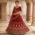 fancy red Lehenga choli