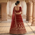 fancy red Lehenga choli