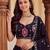 BLACK RAYON PARTY WEAR EMBROIDERY NAVRATRI LEHENGA CHOLI FOR STITCHED FREE SIZE 40 TO 44 