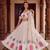 WHITE  RAYON PARTY WEAR EMBROIDERY NAVRATRI LEHENGA CHOLI FOR STITCHED FREE SIZE 40 TO 44