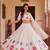 WHITE  RAYON PARTY WEAR EMBROIDERY NAVRATRI LEHENGA CHOLI FOR STITCHED FREE SIZE 40 TO 44