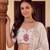 WHITE  RAYON PARTY WEAR EMBROIDERY NAVRATRI LEHENGA CHOLI FOR STITCHED FREE SIZE 40 TO 44