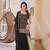 Black & Gold Embroidered Sharara Suit for Women | Premium Party & Festive Wear