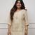  Cream Embroidered Sharara Suit with Dupatta