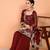 Maroon Embroidered Sharara Suit with Dupatta