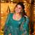 Teal Blue Floral Printed Anarkali Suit with Dupatta