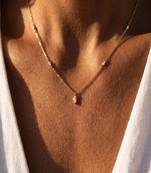 Elegant Sterling Silver Marquise Pendant Necklace