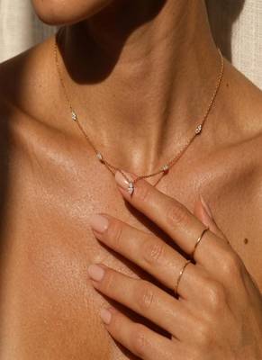 Elegant Sterling Silver Marquise Pendant Necklace 2