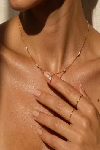 Elegant Sterling Silver Marquise Pendant Necklace