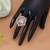 Light pink color traditional stone women's ring