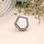 Classic sparkling fashion white color stone ring for women