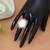 Classic sparkling fashion white color stone ring for women