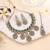 Traditional green color kundan jewellery set