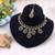 Traditional green color kundan jewellery set