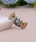 Multi color dual tone oxidised rings traditional finish