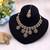 Light pink & light green color kundan jewellery set