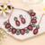 Maroon color traditional kundan jewellery set