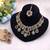Maroon & light green color kundan jewellery set
