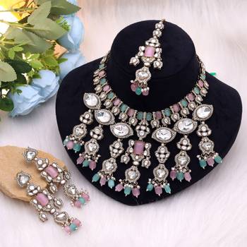 Multi color designer kundan jewellery set 2