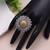 Light pink color dual tone oxidised rings handmade fashion style