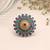 Purple & green color dual tone oxidised rings ethnic design