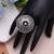Silver color oxidised rings everyday ethnic wear
