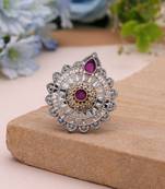 Rani color dual tone oxidised rings handmade finish